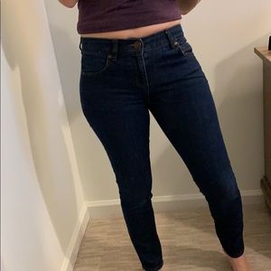 LOFT Modern Skinny Dark Wash Jean in 24/00P